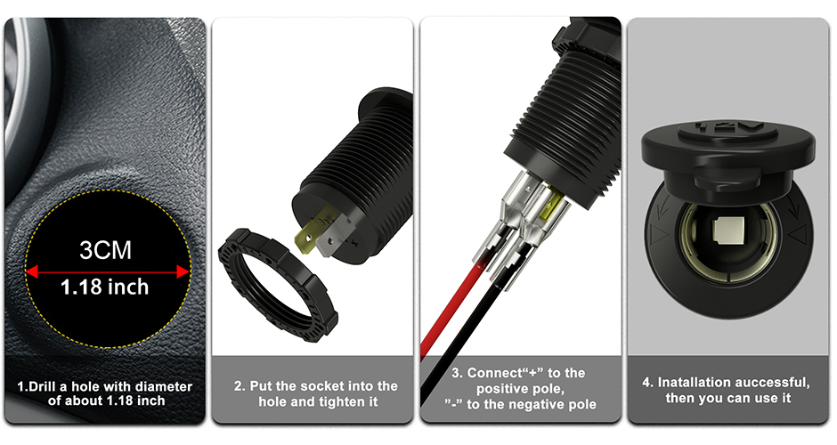 DAMAVO usb c front panel, smart car charger, usb c car adapter for sales OEM producer