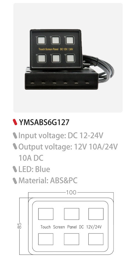 DAMAVO touchpad switch panel,12v boat switch panel,12v switch panel OEM