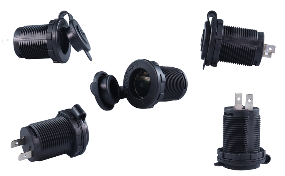 DAMAVO 12v plug socket,12v socket adapter,multiple cigarette lighter adapter