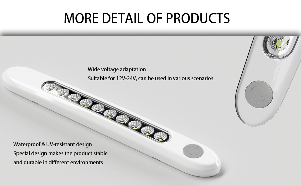 12V LED bar,12V DC LED lights,RV light switch for sale