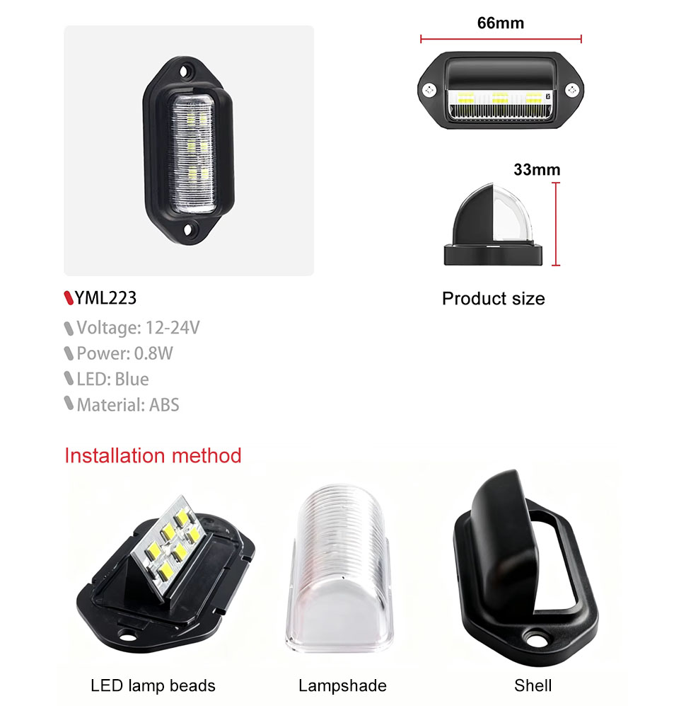 DAMAVO marine LED courtesy lights,24v LED side marker lights,custom truck tail lights odm