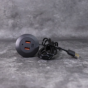 DAMAVO USB desk charger in desk mounted charging station