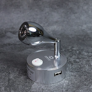 DAMAVO Tempat lilin dinding 12 volt 12 volt wall sconce caravan lampu baca LED dengan USB untuk RV