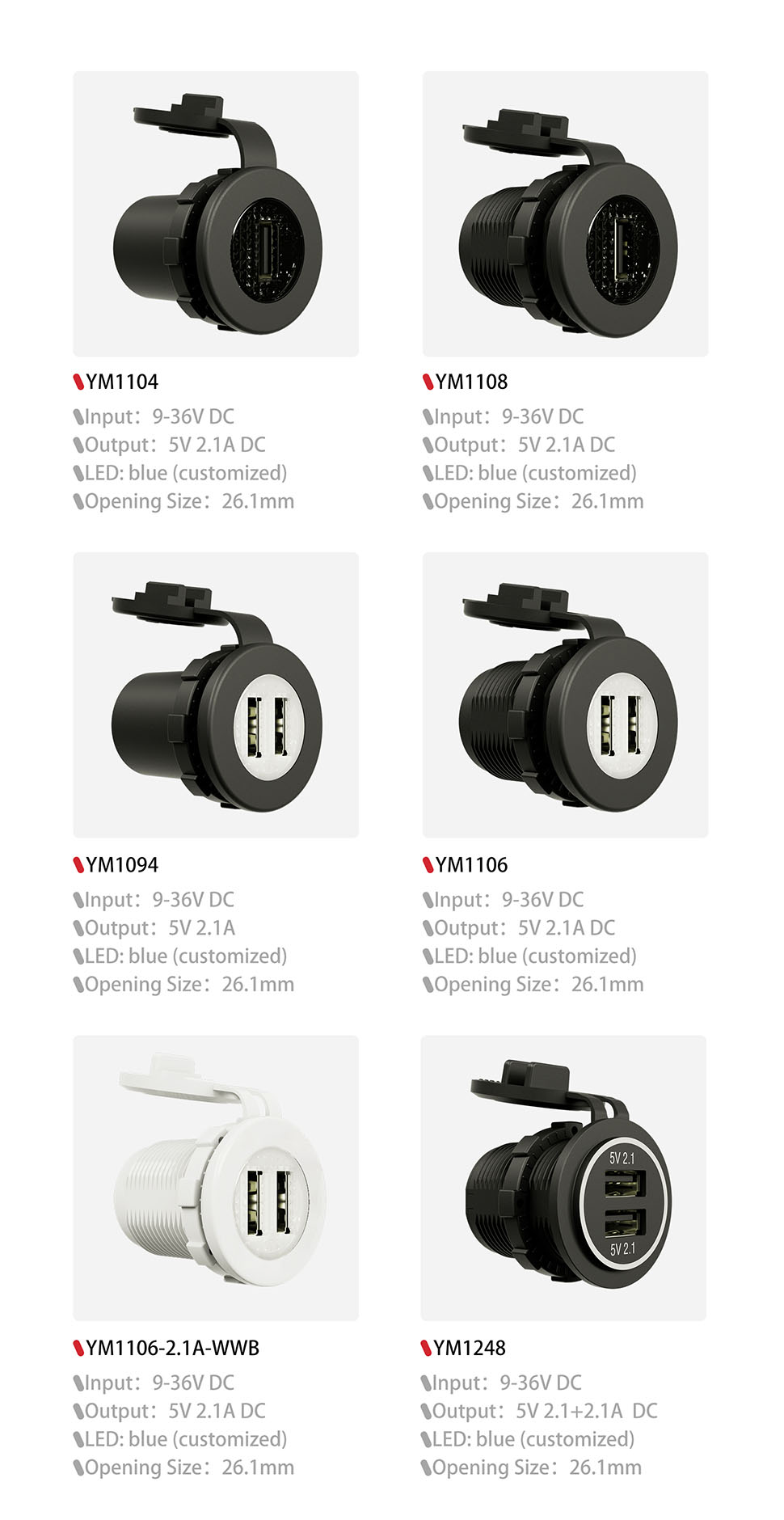dual usb outlet,12v usb socket,dual usb port