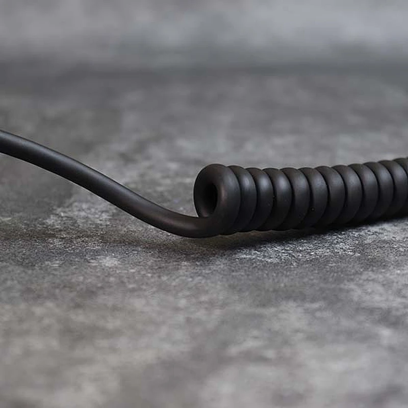 DAMAVO Custom braided coiled cable with terminals connector