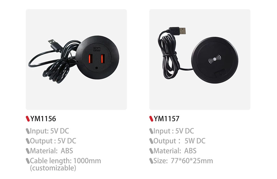 FCC usb charging socket,dual power outlet,usb charger receptacles
