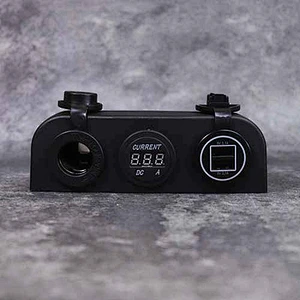 DAMAVO 12V female socket USB outlet RV multi car charger port Current meter