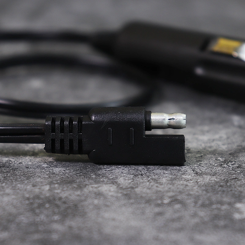 DAMAVO Gleichstromkabelverlängerung Zigarettenanzünder Stecker auf SAE Stecker Netz