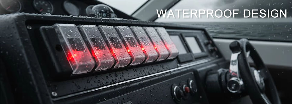 DAMAVO waterproof marine switch panel,waterproof boat switch panel,custom boat switch panel ODM