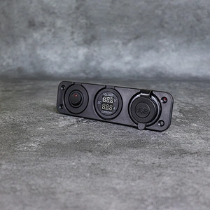 DAMAVO DC voltmeter ammeter C แท่นชาร์จ แผงหน้าปัดแบบฝัง
