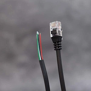DAMAVO Coiled security cable 4 core telephone spiral cable Assembly