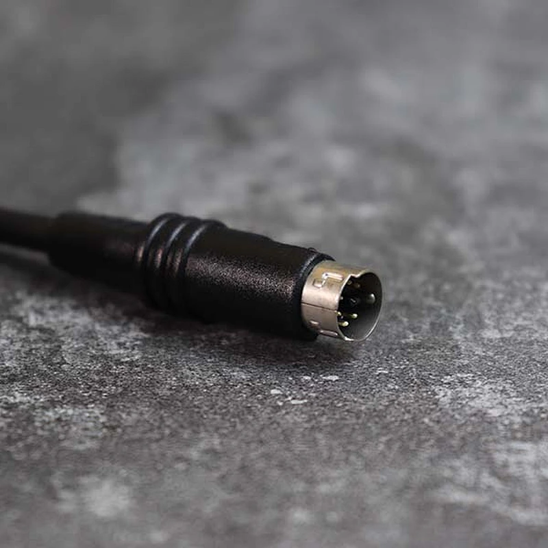 DAMAVO Custom mini XLR สายเคเบิลต่อขยาย 8 แกนขดลวด Assembly