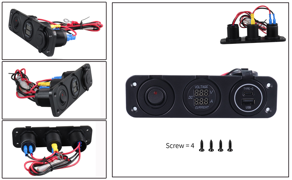 carregador usb marinho, tomada 12 v marinha, voltímetro ampere manufacturer