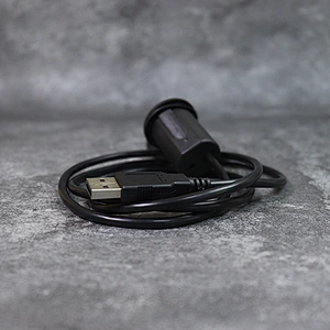 DAMAVO Single socket extension lead car stereo USB cable dash mount