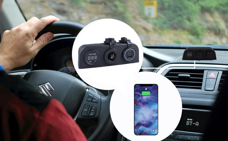 منفذ شحن USB RV ، منفذ RV USB C ، مقياس جهد RV manufacturer