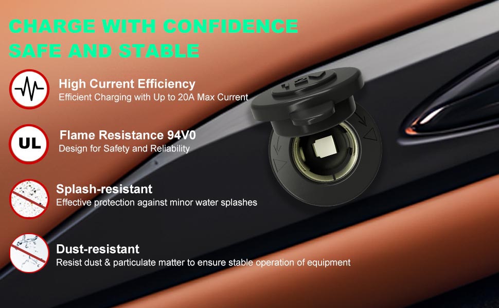 DAMAVO car power socket