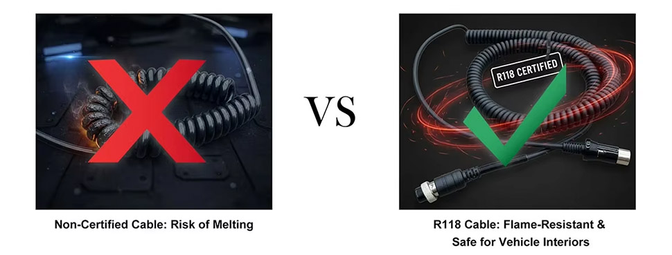 FCC coiled audio extension cable,coiled XLR cable,4 wire coiled cord Supplier