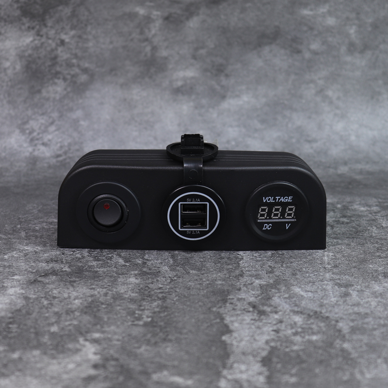 DAMAVO cigarette lighter switch adapter dashboard car USB plug for car