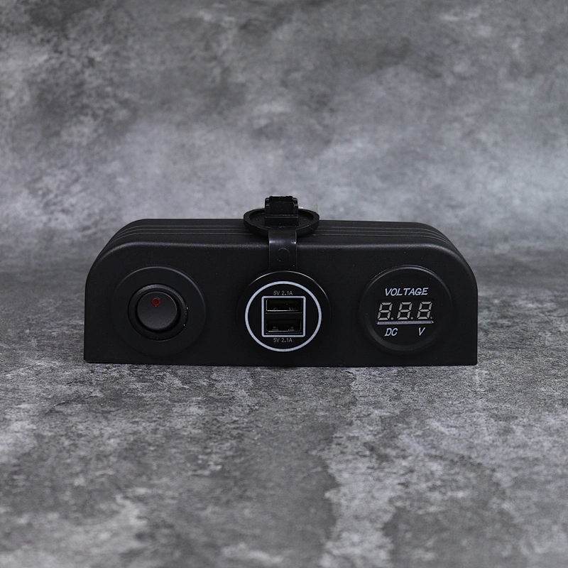 DAMAVO cigarette lighter switch adapter dashboard car USB plug for car