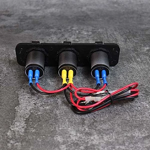 DAMAVO 3 ウェイ カスタム パネル マウント PD QC 3.0 高速カーチャージャー 6 USB 充電コンセント