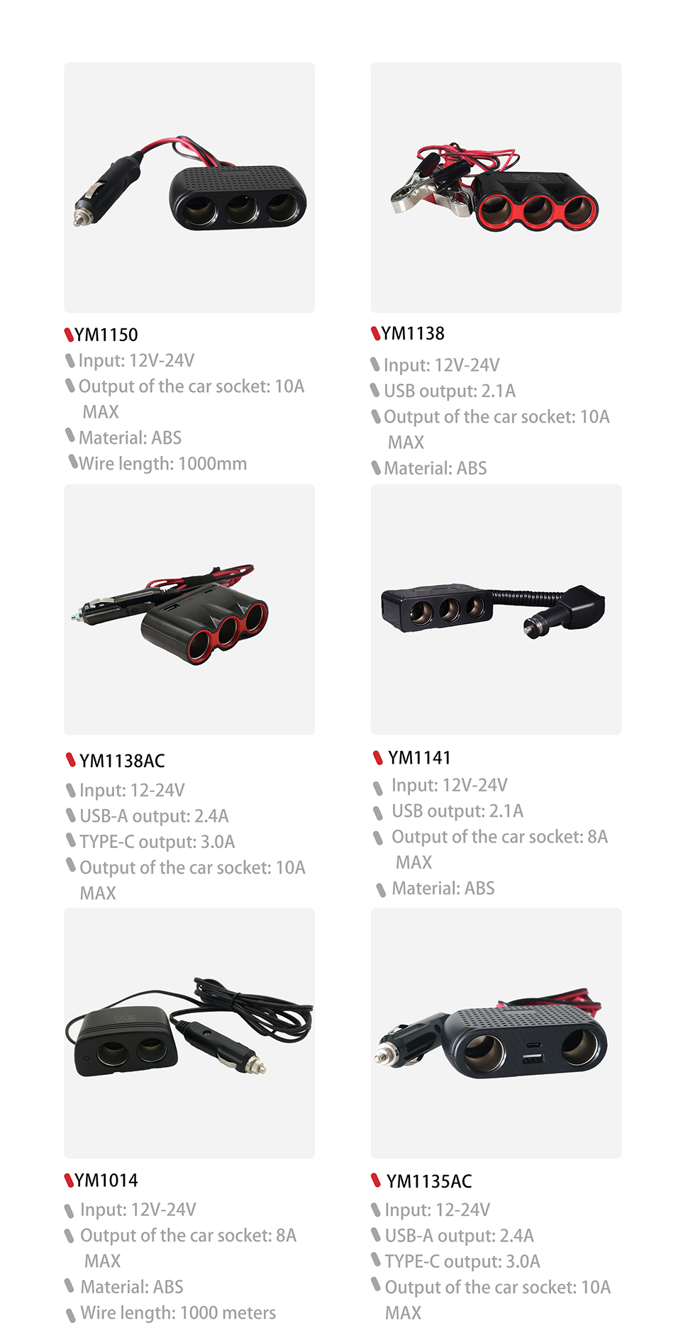 DAMAVO universal 12v charger,cigarette lighter socket to usb,cigarette lighter plug outlet OEM