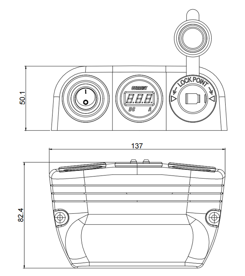 beste Marine-Schalttafel, 12-V-Autosteckdosenadapter, 12-Volt-Gleichstrombuchse factory