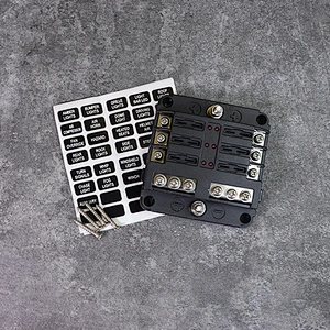 DAMAVO Caravan fuse box 6 way accessory block Panel mount Manufacturer