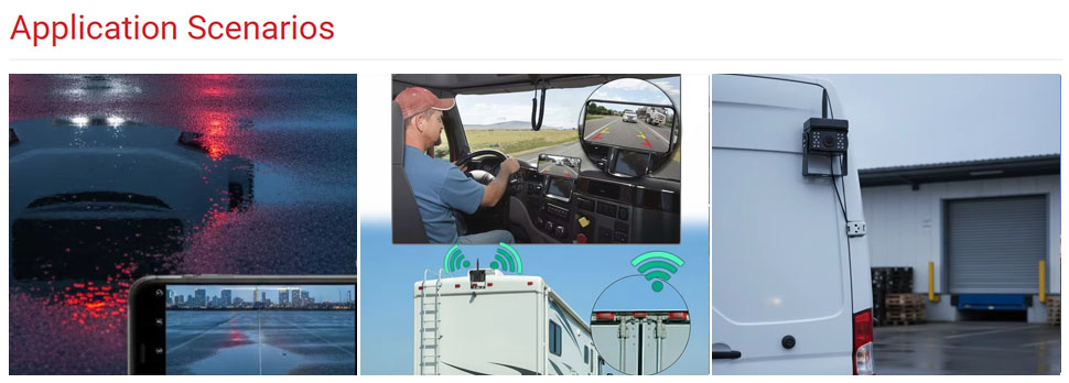 DAMAVO WiFi rear view camera,camper rear view camera,RV rear view camera ODM