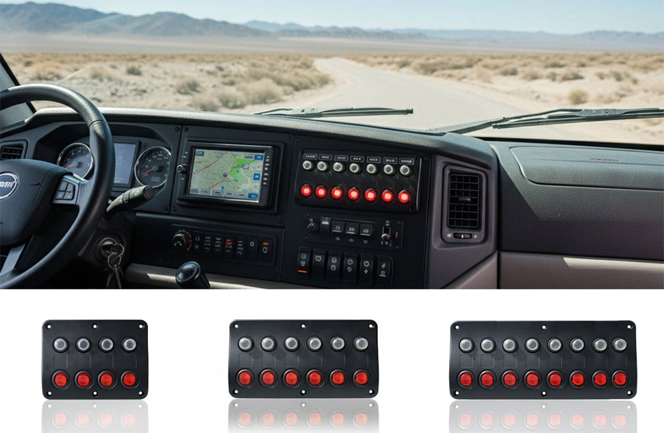 custom boat switch panel,marine switch panel with fuses,boat switch panel ODM