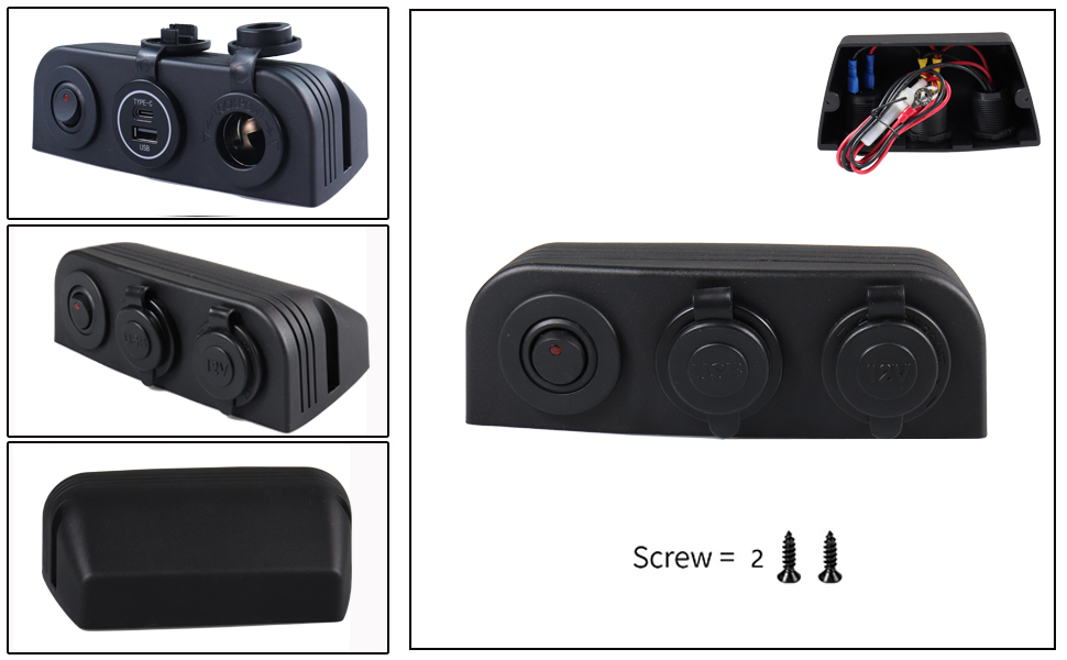 tomada usb de montagem embutida, montagem embutida usb de carro, adaptador usb de tomada de carro manufacturer
