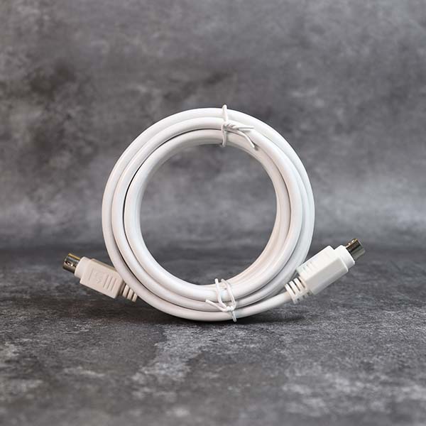 DAMAVO 8pin mini din cable 4 Meters both ends plugs with white cable