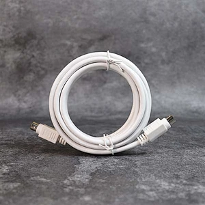 DAMAVO 8pin mini din cable 4 Meters both ends plugs with white cable