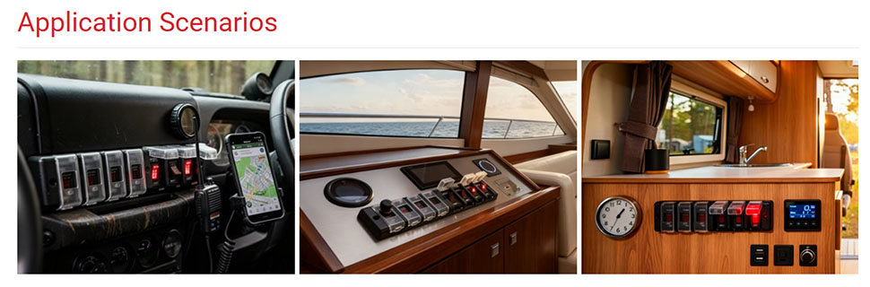 DAMAVO waterproof marine switch panel,waterproof boat switch panel,custom boat switch panel for sale