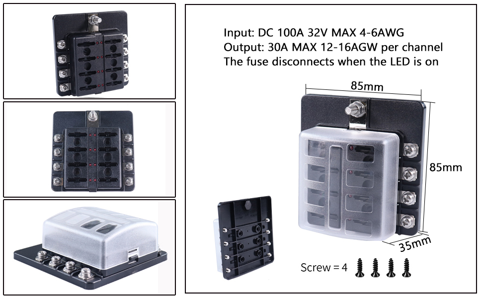 IATF16949 marine fuse box,boat fuse box,RV 12 volt fuse panel Supplier