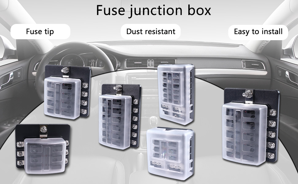 aftermarket fuse box, 12 way fuse box, waterproof 12v fuse block factory