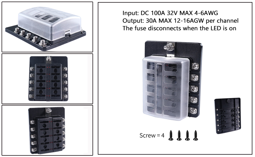 ODM marine fuse box,boat fuse box,RV 12 volt fuse panel Supplier