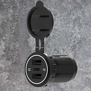 Chargeur de voiture USB C à 3 ports - Nouveautés