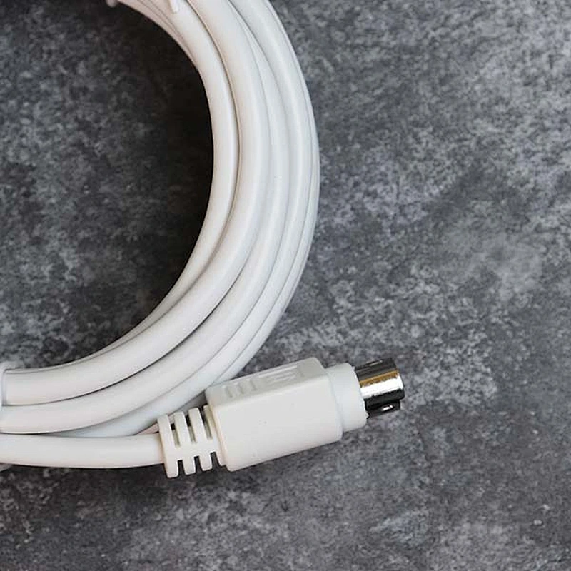 DAMAVO 8pin mini din cable 4 Meters both ends plugs with white cable