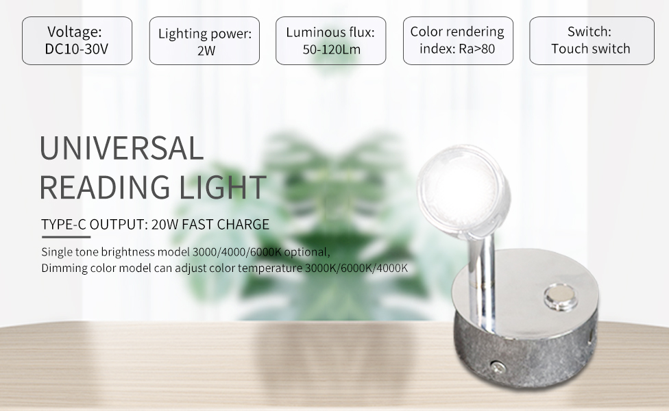 Damavo YML236 Details page-2 led reading light for rv,rv reading light fixtures