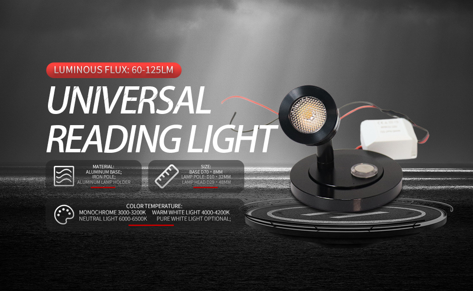 Damavo YML236 Details page-2 led reading light for rv,rv reading light fixtures