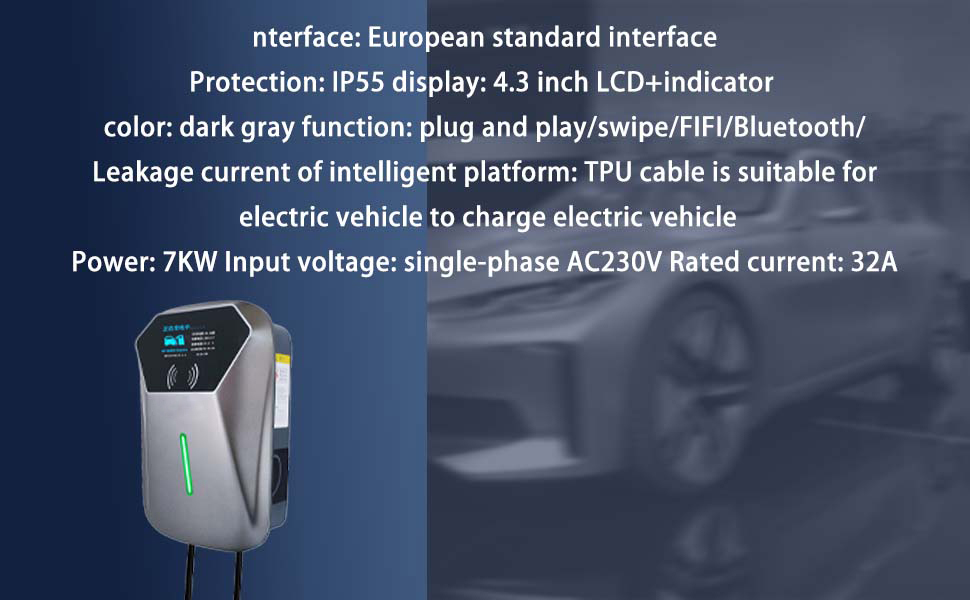 high quality fast charging car station, 7KW EV home charger, charge your car