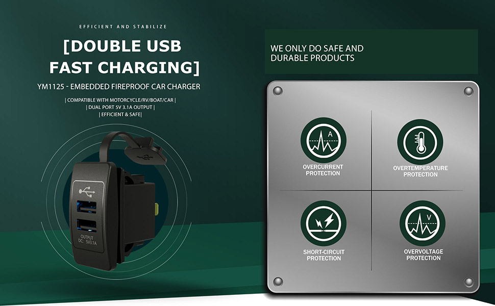 DAMAVO 12v 24v usb charger 24v usb c charger 24v usb charging port OEM