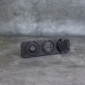 DAMAVO DC voltmeter ammeter C แท่นชาร์จ แผงหน้าปัดแบบฝัง