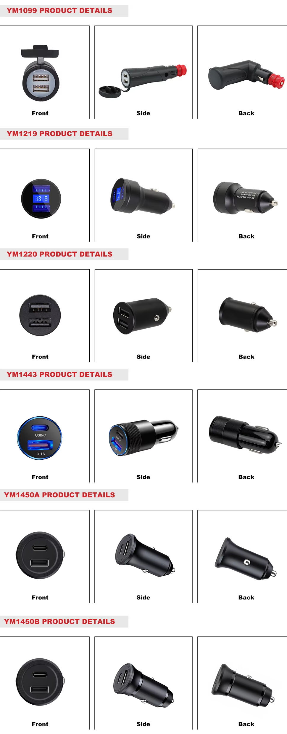 OEM usb charging ports,car charging port,charging usb port Manufacturer