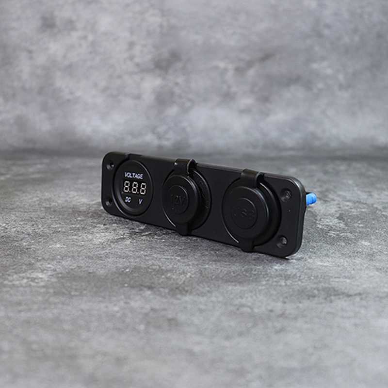 DAMAVO RV USB port 12 volt DC المقبس الرقمي الفولتميتر منفذ الطاقة