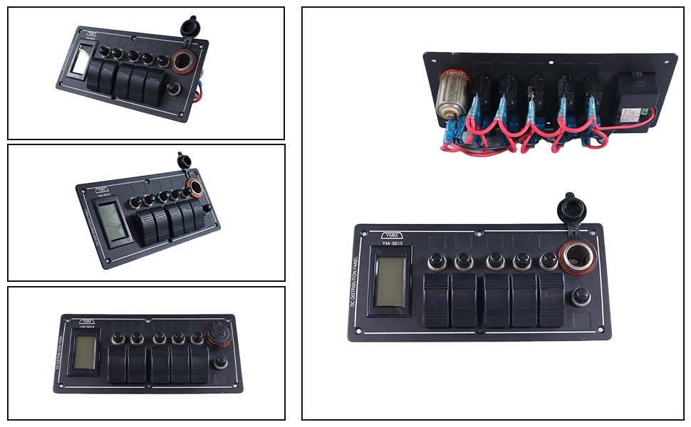 Waterproof switch panels for boats 12 volt RV marine boat rocker