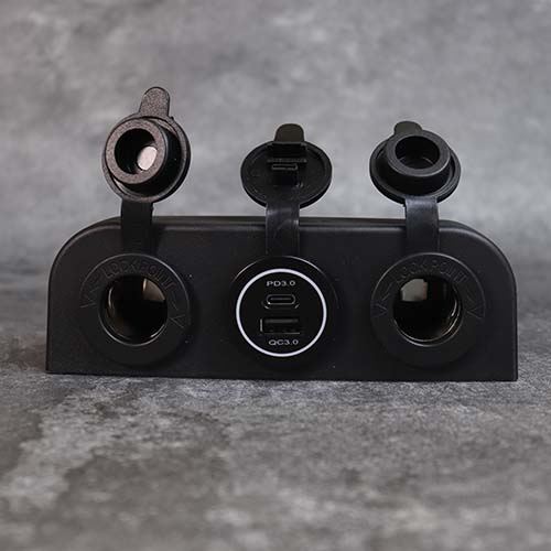 DAMAVO 3 ウェイコンセント 2* 20A 電源コンセント + PD QC 3.0 急速充電器