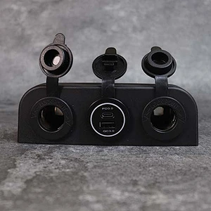 DAMAVO 3 way outlet 2* 20A Power outlet + PD QC 3.0 fast charger