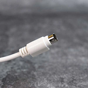 DAMAVO 8pin mini din cable 4 Meters both ends plugs with white cable