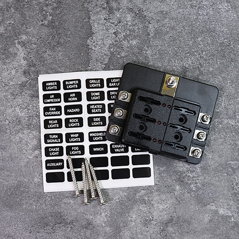 DAMAVO DC 6 way blok sirkuit kotak sekering pengganti panel mount